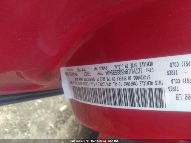 Dodge Ram 1500 Slt 2008 1D7HU18N58S595494 Image 10
