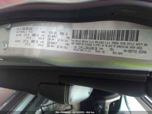 1C4PJLCB6HW508136 Jeep Cherokee Latitude
