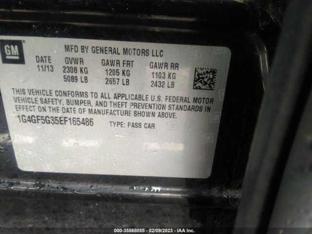 1G4GF5G35EF165486 Buick Lacrosse Premium Ii