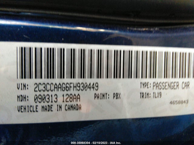 Chrysler 300 Limited 2015 2C3CCAAG6FH930449 Image 9
