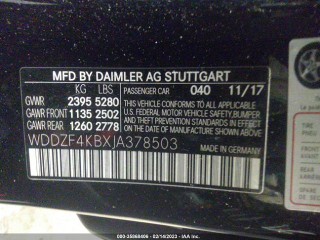 2018 MERCEDES-BENZ E 300 WDDZF4KBXJA378503 Photo 8