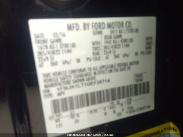 1FMJK1LT1GEF35714 Ford Expedition El Platinum