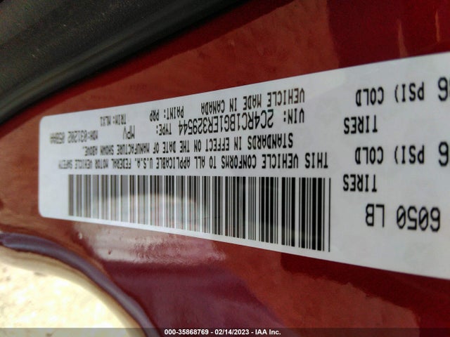 2C4RC1BG1ER329544 Chrysler Town & Country Touring