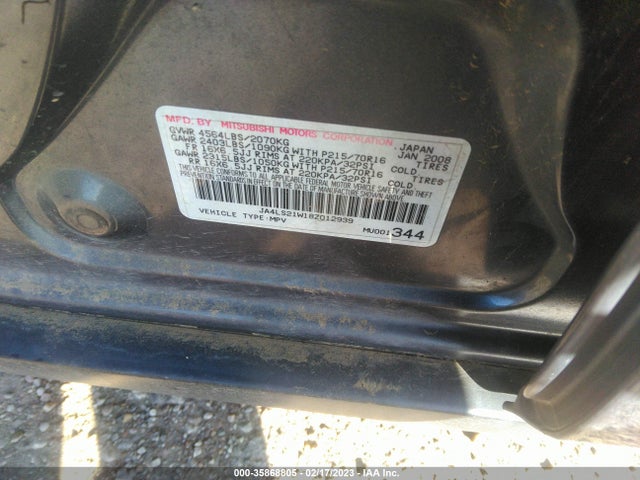 JA4LS21W18Z012939 Mitsubishi Outlander Es