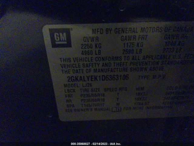 2GKALYEK1D6363106 GMC Terrain Denali