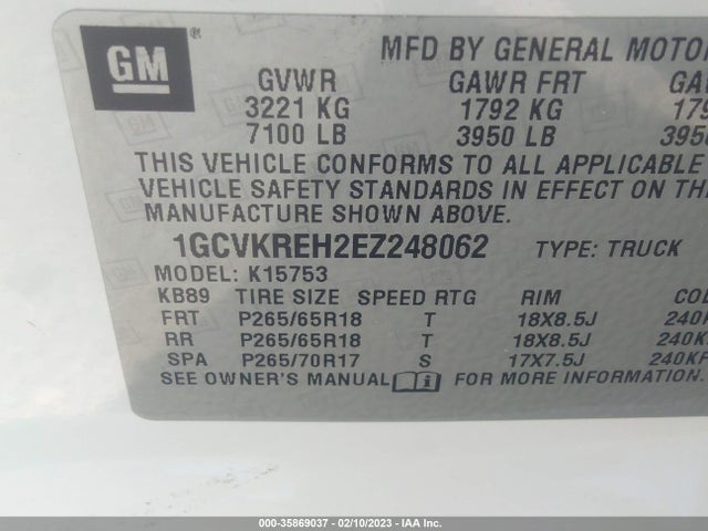 Chevrolet Silverado 1500 Lt 2014 1GCVKREH2EZ248062 Image 10