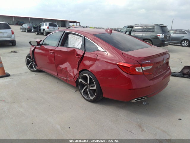 2019 HONDA ACCORD SEDAN SPORT 1.5T VIN: 1HGCV1F39KA159040