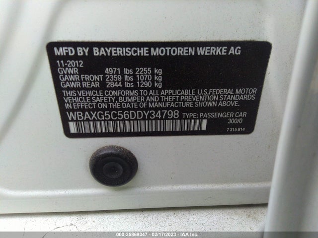 BMW 5 Series 528i 2013 WBAXG5C56DDY34798 Image 10