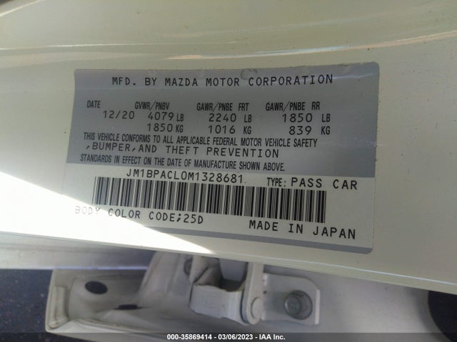 Mazda Mazda3 Sedan Preferred 2021 JM1BPACL0M1328681 Image 10