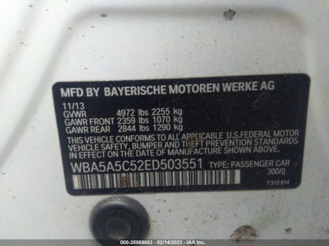 WBA5A5C52ED503551 BMW 5 Series 528i