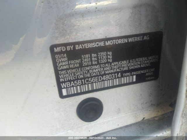 WBA5B1C56ED480314 BMW 5 Series 535i