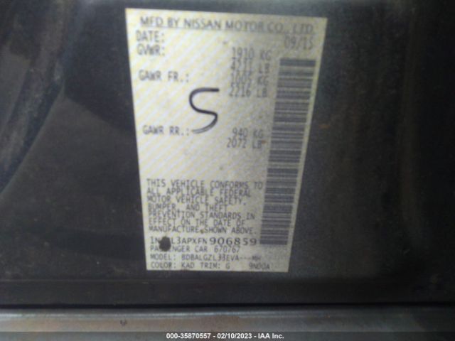 1N4AL3APXFN906859 Nissan Altima 2.5 S