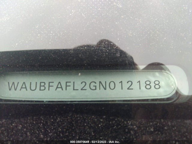 2016 Audi A4, VIN: WAUBFAFL2GN012188