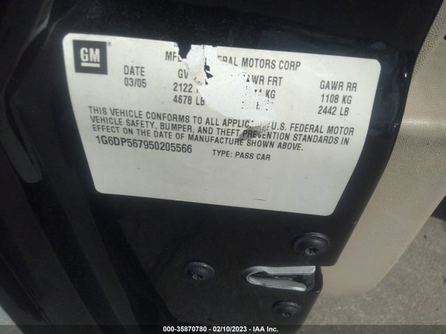 Cadillac CTS 2005 1G6DP567950205566 Image 10