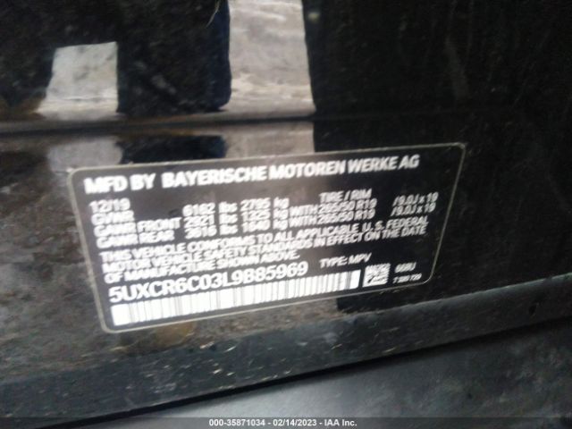 5UXCR6C03L9B85969 BMW X5 Xdrive40i