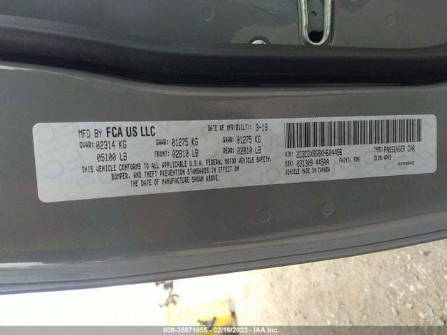 Dodge Charger Sxt 2019 2C3CDXBG6KH604496 Image 9