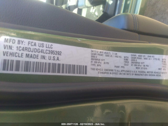 Dodge Durango Gt Plus 2020 1C4RDJDG4LC395392 Image 9