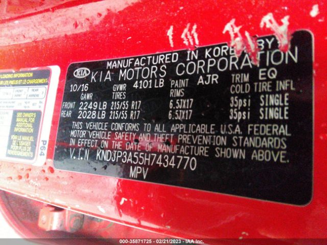 KNDJP3A55H7434770 KIA SOUL +