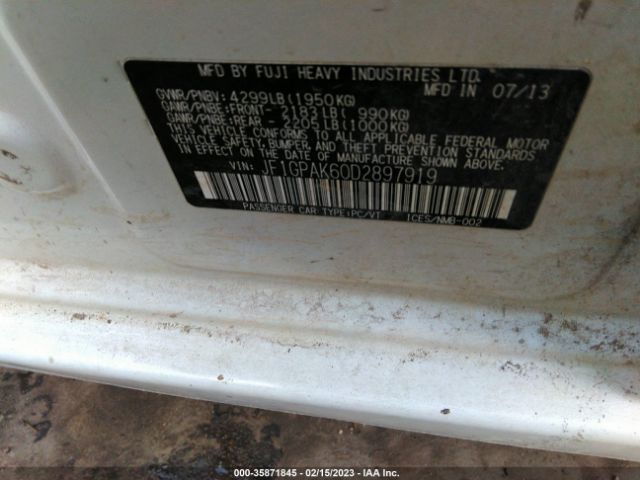 JF1GPAK60D2897919 Subaru Impreza Wagon 2.0i Limited