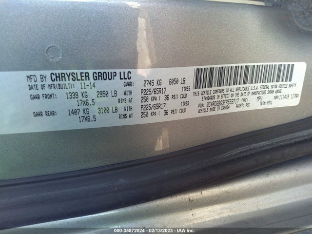 Dodge Grand Caravan Se 2015 2C4RDGBG3FR559717 Image 9
