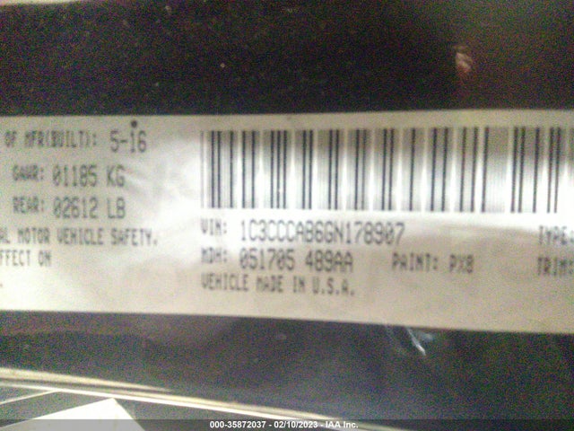 Chrysler 200 Limited 2016 1C3CCCAB6GN178907 Image 9