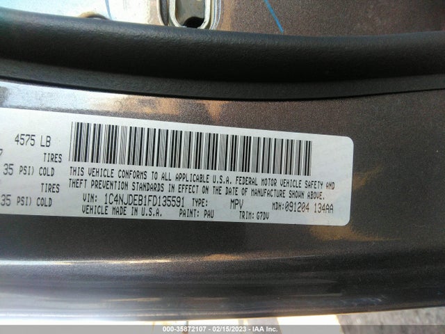 Jeep Compass Latitude 2015 1C4NJDEB1FD135591 Image 11
