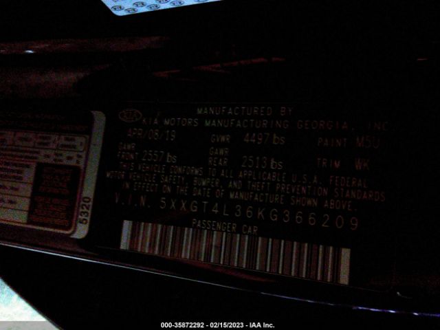 5XXGT4L36KG366209 KIA Optima S