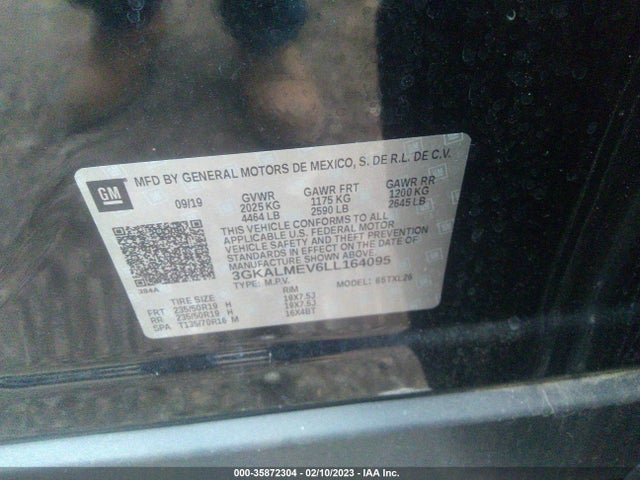 GMC Terrain Sle 2020 3GKALMEV6LL164095 Image 11