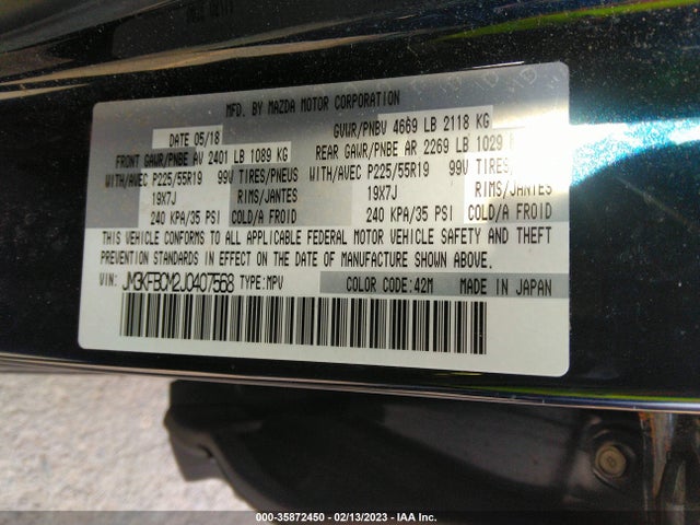 2018 Mazda CX-5, VIN: JM3KFBCM2J0407568