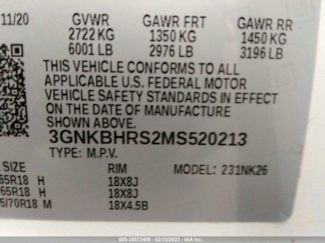 Chevrolet Blazer 2021 3GNKBHRS2MS520213 Image 9
