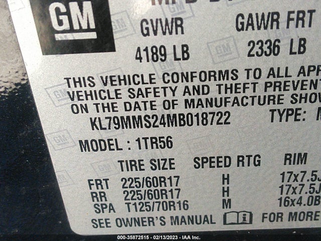 Chevrolet Trailblazer Ls 2021 KL79MMS24MB018722 Image 9