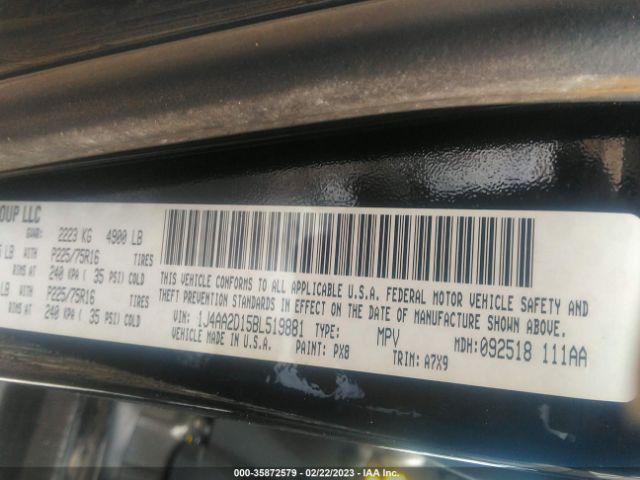 1J4AA2D15BL519881 Jeep Wrangler Sport