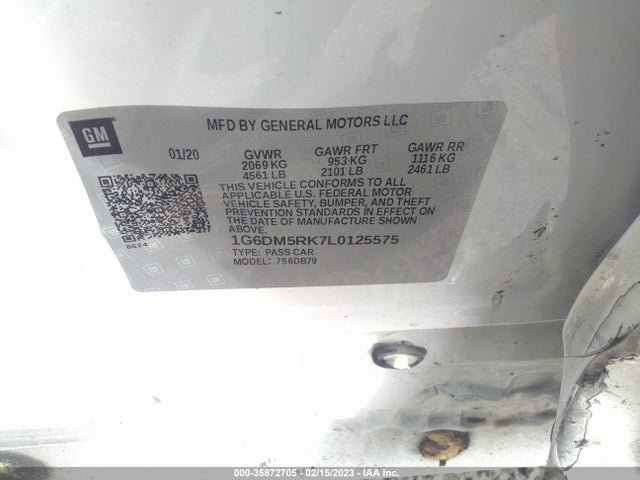 2020 Cadillac CT5, VIN: 1G6DM5RK7L0125575