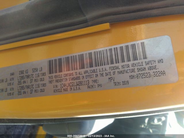 1C4HJXCG1JW281113 Jeep Wrangler Rubicon