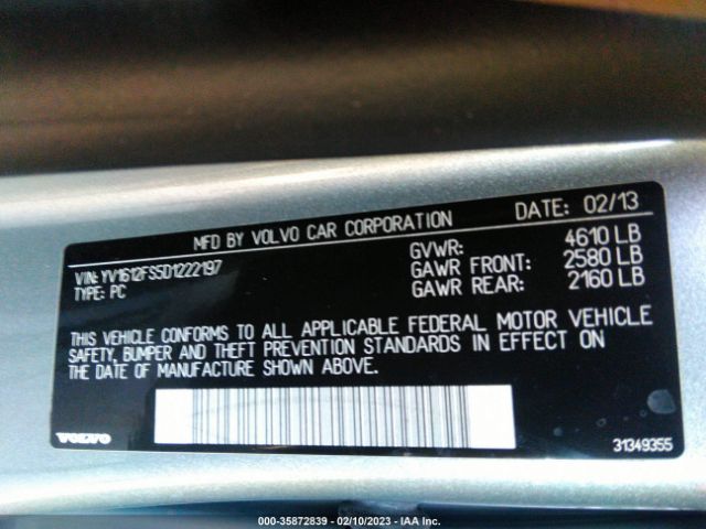 YV1612FS5D1222197 Volvo S60 T5