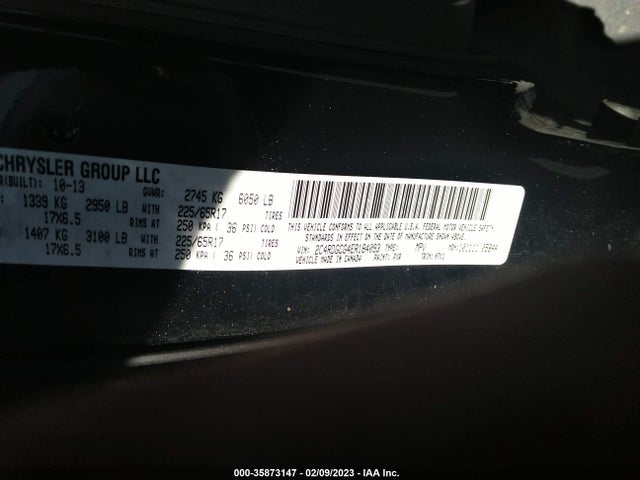 Dodge Grand Caravan Sxt 2014 2C4RDGCG4ER184093 Image 9