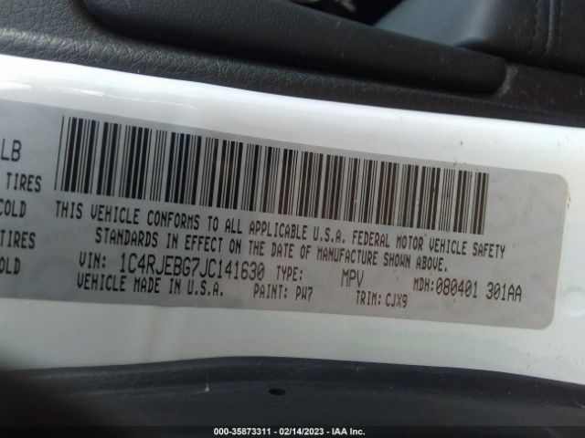 1C4RJEBG7JC141630 Jeep Grand Cherokee Limited
