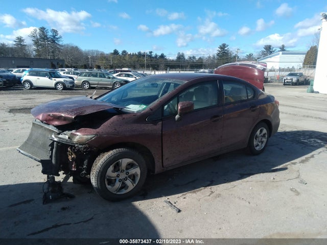 Honda Civic Sedan Lx 2014 2HGFB2F59EH523377 Image 2
