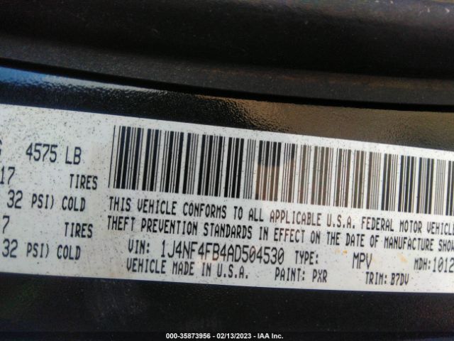 1J4NF4FB4AD504530 Jeep Compass Sport