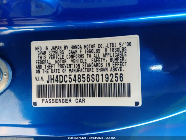 JH4DC54856S019256 Acura RSX