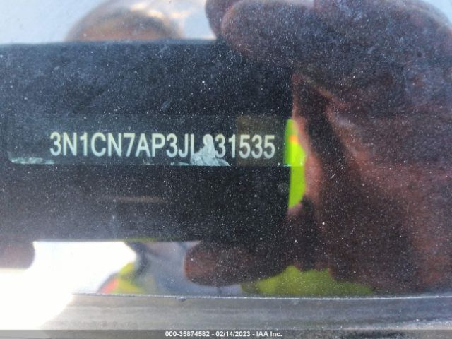 3N1CN7AP3JL831535 Nissan Versa Sedan Sv