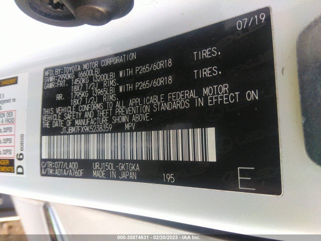 Lexus Gx Gx 460 2019 JTJBM7FX9K5238359 Image 11