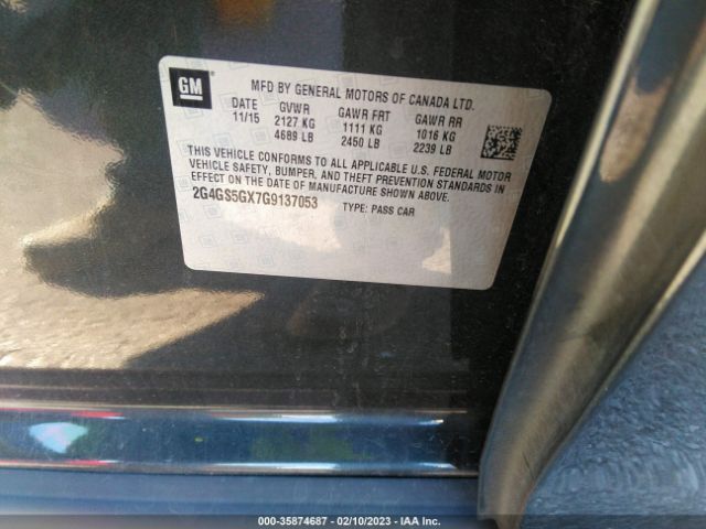 2G4GS5GX7G9137053 Buick Regal Premium Ii