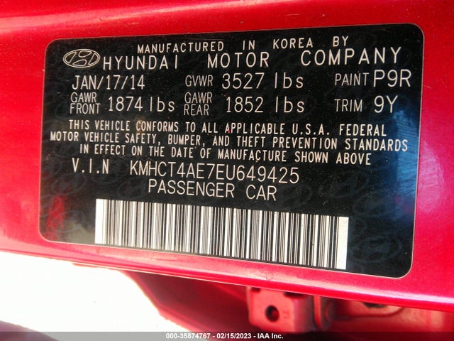 Hyundai ACCENT GLS 2014 KMHCT4AE7EU649425 Image 10