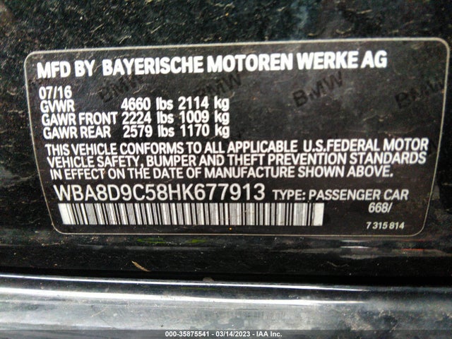 BMW 3 Series 330i Xdrive 2017 WBA8D9C58HK677913 Image 9