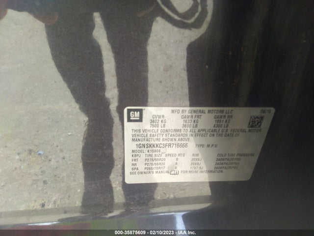 Chevrolet Suburban Ltz 2015 1GNSKKKC3FR716666 Image 10