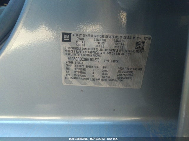 Chevrolet Silverado 1500 Lt 2016 3GCPCRECXGG161278 Image 10