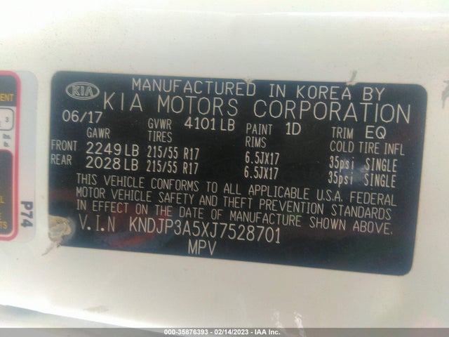 2018 Kia Soul, VIN: KNDJP3A5XJ7528701