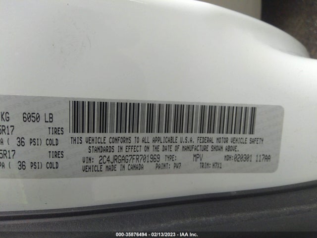 2015 Ram Cargo Van, VIN: 2C4JRGAG7FR701969