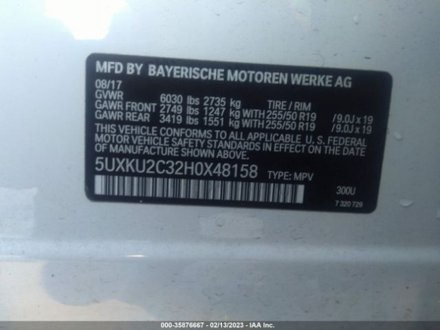 5UXKU2C32H0X48158 BMW X6 Xdrive35i